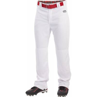 YM & YL COMBAT Boys Baseball Pants Full Length Adjustable Open Leg White/Navy 