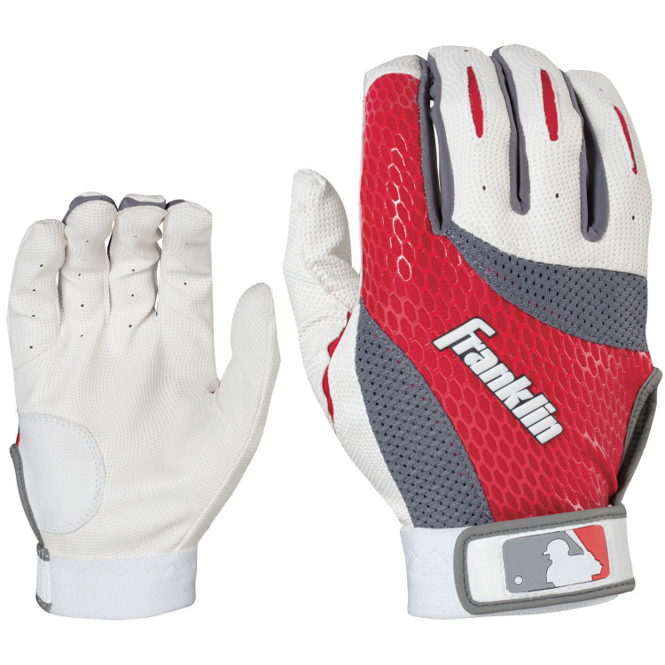 Franklin 2ND-SKINZ Black - Batting Gloves - 5 Franklin 2ND-SKINZ Black - Batting Gloves - 5