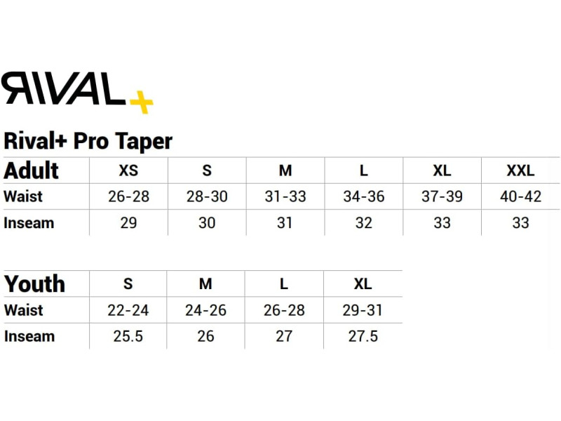 Easton Rival+ Pro Taper Pant Adult Easton Rival+ Pro Taper Pant Adult