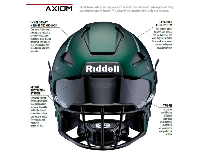 Riddell Axiom Varsity Football helm Riddell Axiom Varsity Football helm