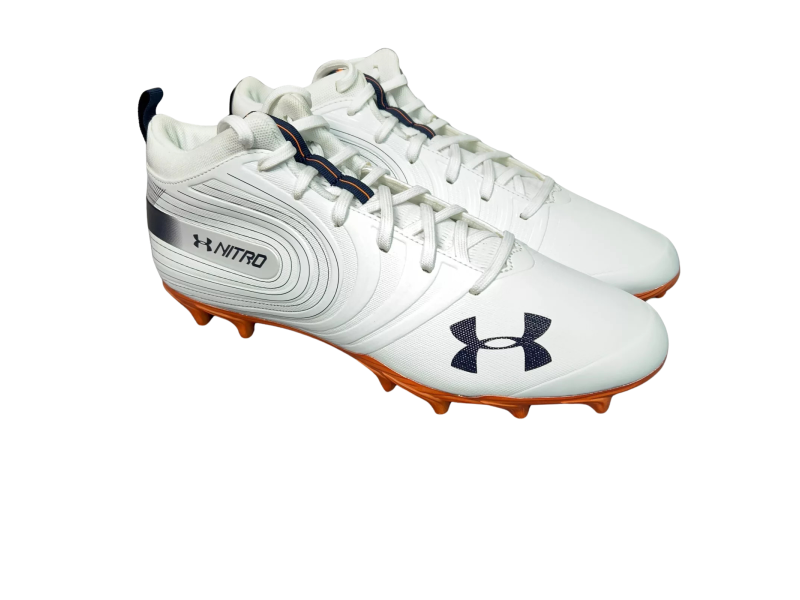 Under Armour Team Nitro Mid White-Orange Under Armour Team Nitro Mid White-Orange