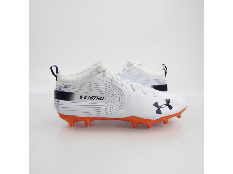 Under Armour Team Nitro Mid White-Orange Under Armour Team Nitro Mid White-Orange