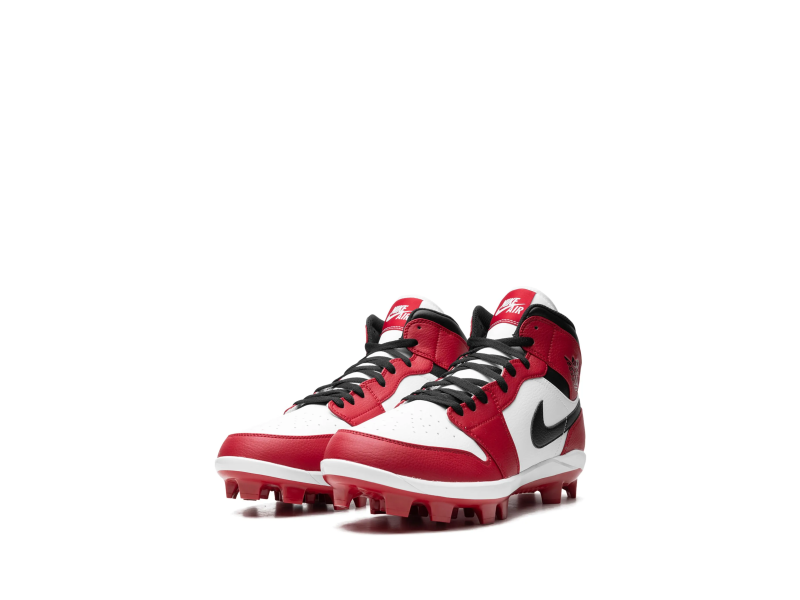Jordan 1 Mid TD Men's Baseball Cleat Red Jordan 1 Mid TD Men's Baseball Cleat Red