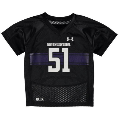 51 Northwestern Wildcats Under Armour Infant Replica Football Jersey - Black