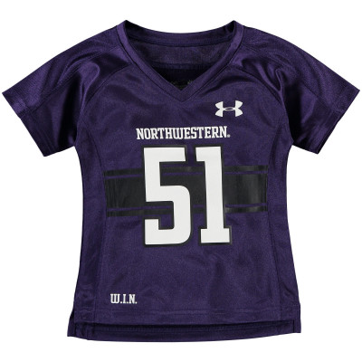 Northwestern Wildcats Under Armour Toddler Replica Football Performance Jersey - Purple