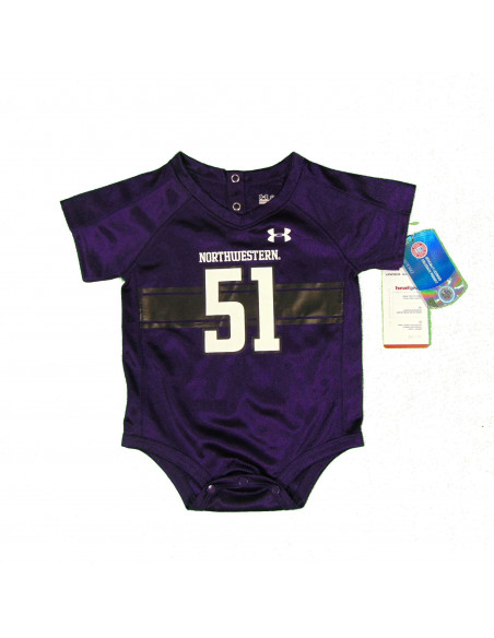 51 Northwestern Wildcats Under Armour Body Dla Noworodków Replica Performance Jersey Purple