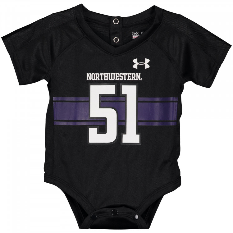 51 Northwestern Wildcats Under Armour Body Dla Noworodków Replica Performance Jersey