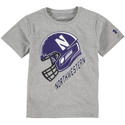 Koszulka Northwestern Wildcats Under Armour Toddler Helmet Performance