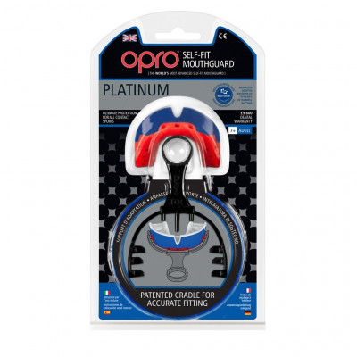 Szczęka OPRO  Shield PLATINUM Blue - Red 2