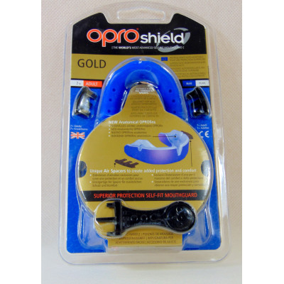 Szczęka OPRO  Shield GOLD BLUE-PEARL 2
