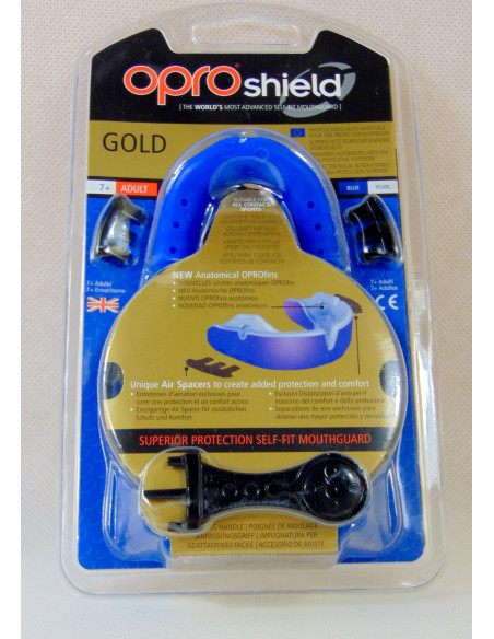 Szczęka OPRO  Shield GOLD BLUE-PEARL Szczęka OPRO  Shield GOLD BLUE-PEARL