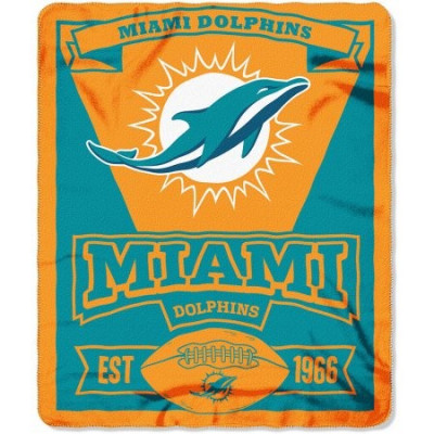 Ręcznik TNC NFL 50x60 Fleece Throw Miami Dolphins 2