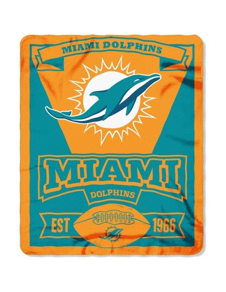 Ręcznik TNC NFL 50x60 Fleece Throw Miami Dolphins Ręcznik TNC NFL 50x60 Fleece Throw Miami Dolphins