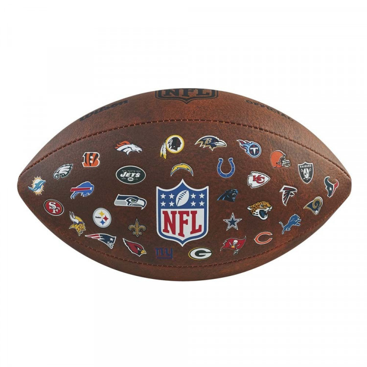 PIŁKA FUTBOLOWA WILSON NFL OFF THROWBACK 32 TEAM LOGO PIŁKA FUTBOLOWA WILSON NFL OFF THROWBACK 32 TEAM LOGO